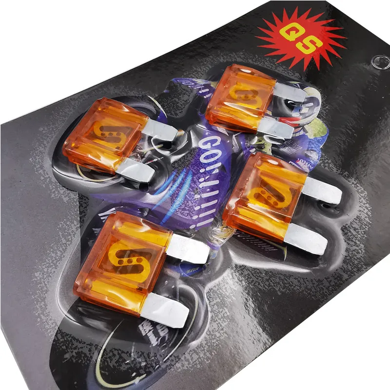 4Pcs Blade Fuse for XL883 1200 Forty eight Electra Glide Street Glide Road King Softail Dyna Fat Boy Each Fuse Asstmnt 40A