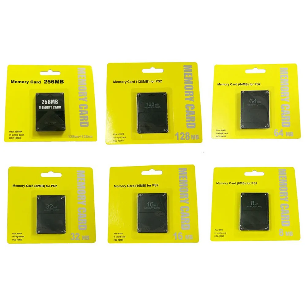 

100PCS 8 16 32 64 128 MB Memory Card for S-ony for PS 2 with retail box