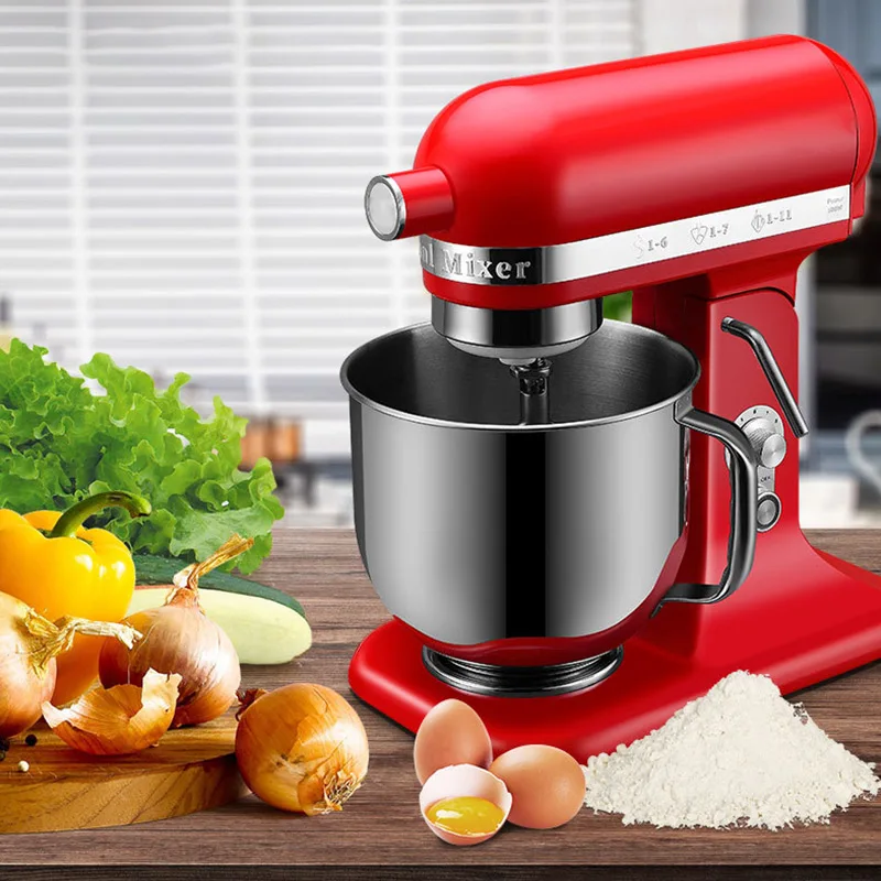 500W 7L Kitchen Blender 11 Speed Gears Electric Blender Egg Mixing Machine Automatic Mixer