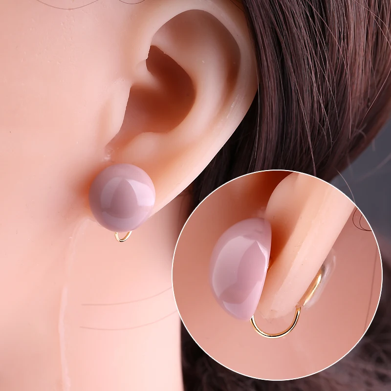 Mosquito Coil Plate Ear Clip Accessories Painless Lnvisibility 5mm Disc clip Female No Pierced Ears Change Ear Clip Converter