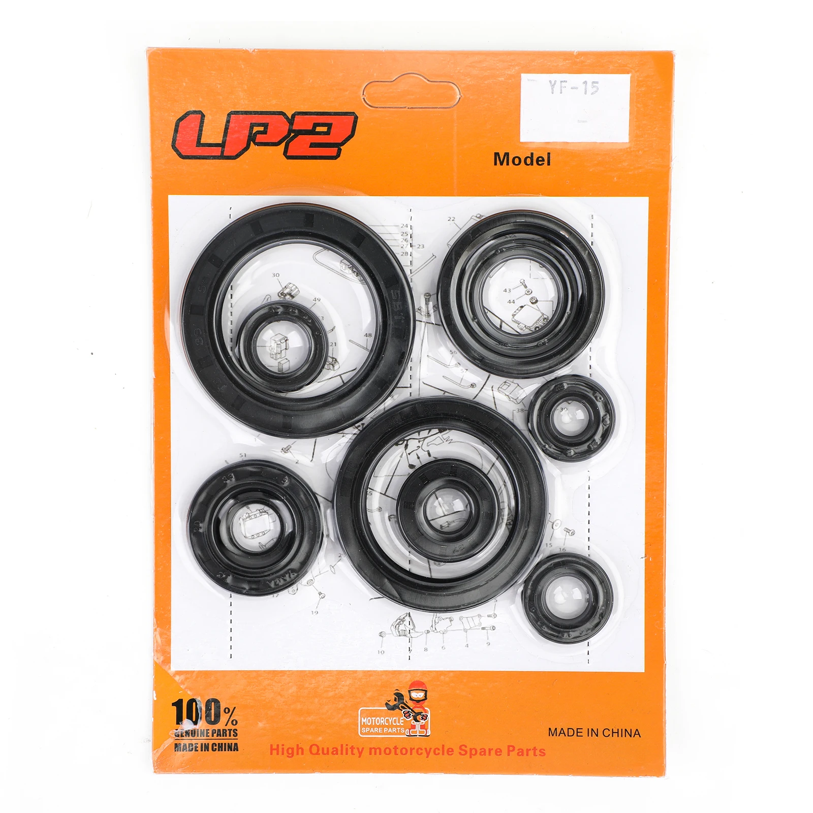 Areyourshop for Honda CRF450R CRF 450 R Off-Road 2002-2006 2003 2004 2005 Complete Engine Oil Seal Crankcase Kit 10pcs