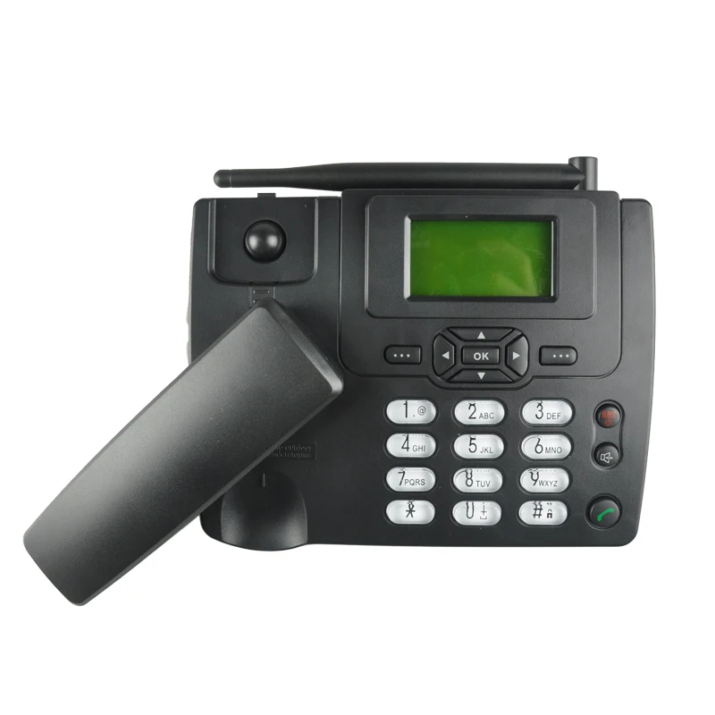 GSM Fixed Wireless Phone FWP Sim Card And ETS-3125i Desk Cordless Telephone Set with FM Radio