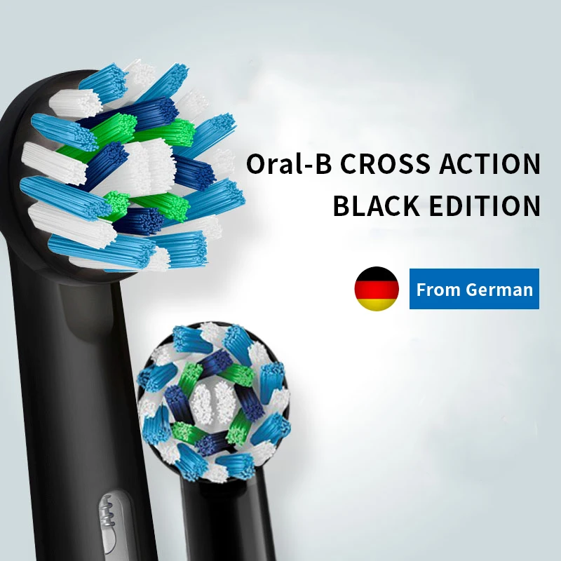 Ebe50歯ブラシの交換用ヘッド,柔らかい毛,16度のクロスアクション,汚れや汚れの除去,大人用
