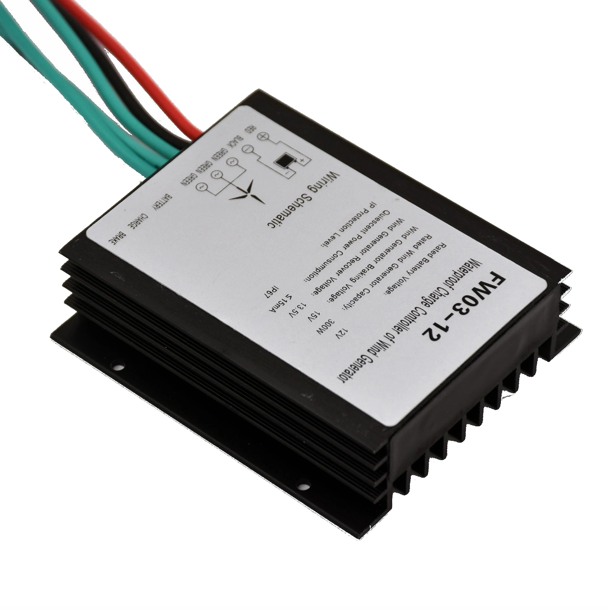 300W/600W 12V/24V PWM Auto Brake Wind Charger Controller Regulator For Residential Wind Turbine Home Use