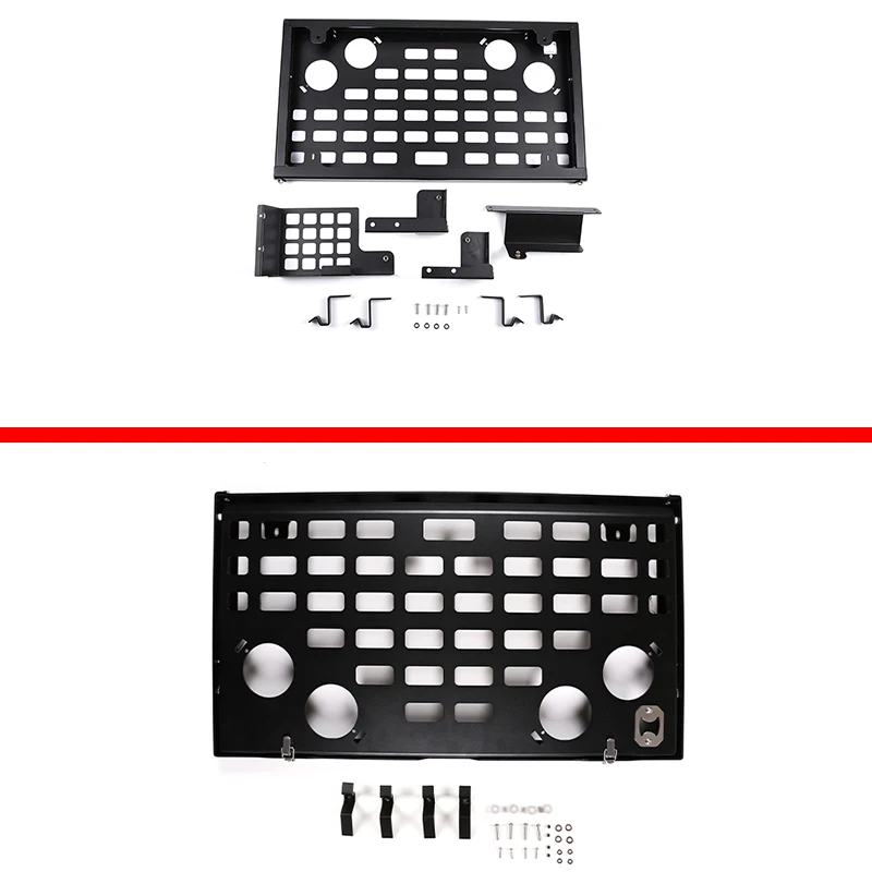 For Land Rover Defender 110 2004-2024 Tailgate Rear Door Cargo Luggage Carrier Foldable Shelf Storage Rack Alloy Car Accessories