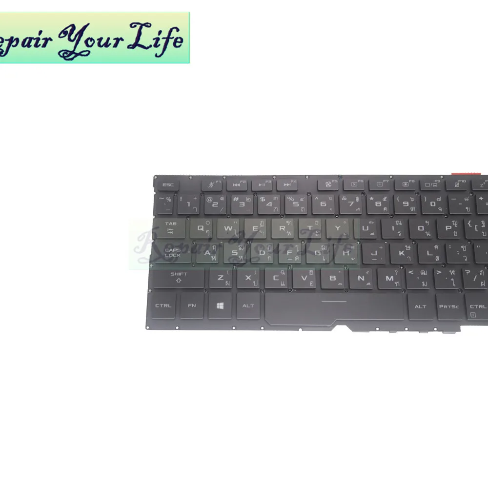 Imagem -02 - Turco Tailandês Teclados de Substituição para Teclado Gamer para Asus Rog Zephyiro S17 Gx701 gx Gx701gsm Gx701lws Xs76 0kn1 661tu11 661ta11