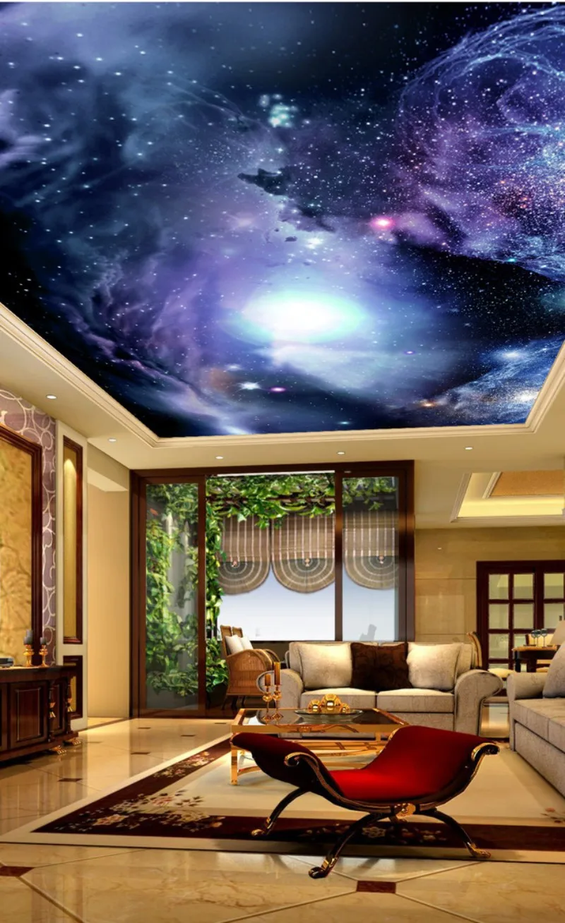 

3d ceiling murals wallpaper blue sky stars ceilings 3d murals wallpaper for living room 3d stereoscopic wallpaper