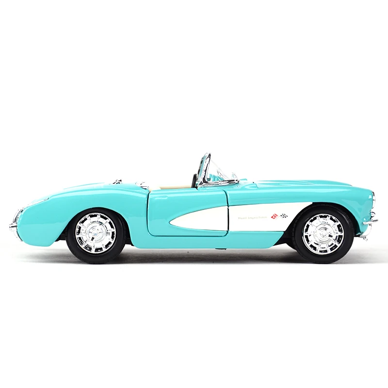 Maisto 1:24 1957 Chevrolet Corvette Carro Esportivo Estático Veículos Fundidos Modelo Colecionável Carro Brinquedos