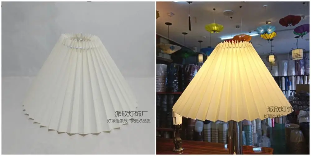 24 30 35 40 45cm Big Size Modern Style Table Lamp Pleated Lampshade Multicolor DIY Standing Desk Lamps Lampshade floor lamp, E27