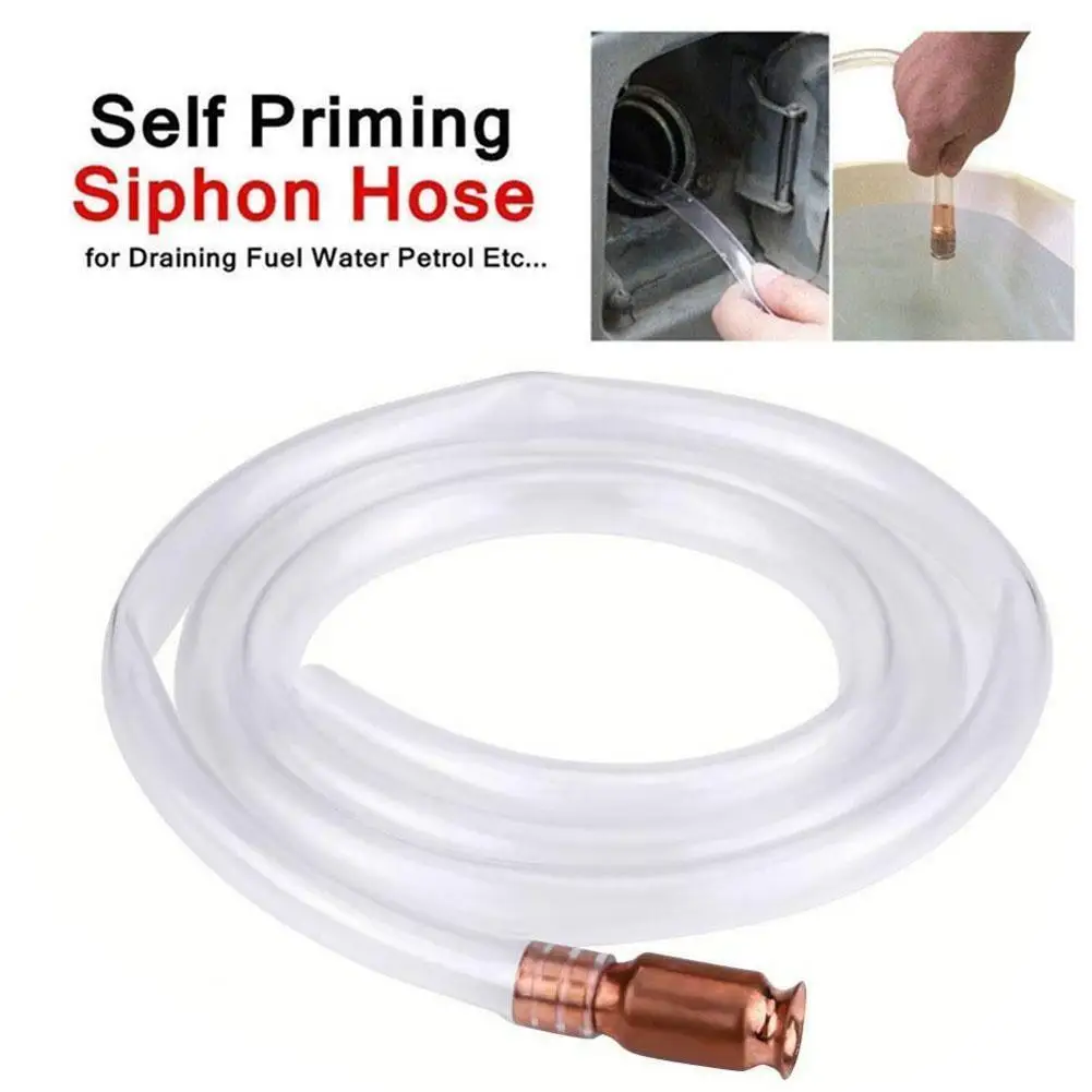 

Manual Suction Pipe Gas Siphon Pump Gasoline Fuel Water Shaker Siphon Safety Self Priming Hose Pipe Plumbing Hoses