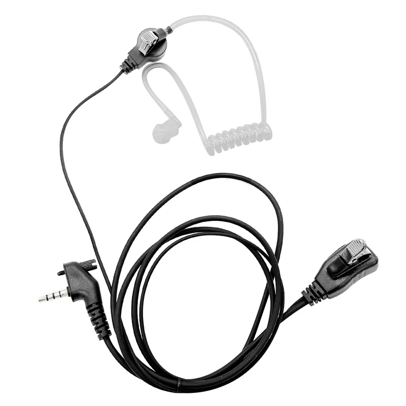 Acoustic Tube Walkie Talkies, Earpiece with Earmold, Earbud, 3.5mm, Compatible with Radiation, FS-T1, FS-T2, 1 Pin