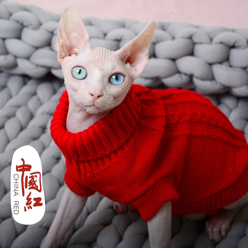 [MPK] SWA Cat Sweater, Sweater for Cats And Small Dogs, Cat Clothing, 12 Choices Of Colors + 6 Sizes For Each Color  Da