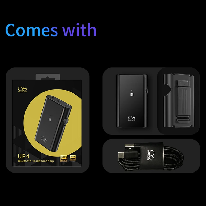 SHANLING UP4 Hi-Res Portable HiFi Audio Bluetooth 5.0 Amplifier Dual DAC/AMP Balanced Output Headphone Amplifier