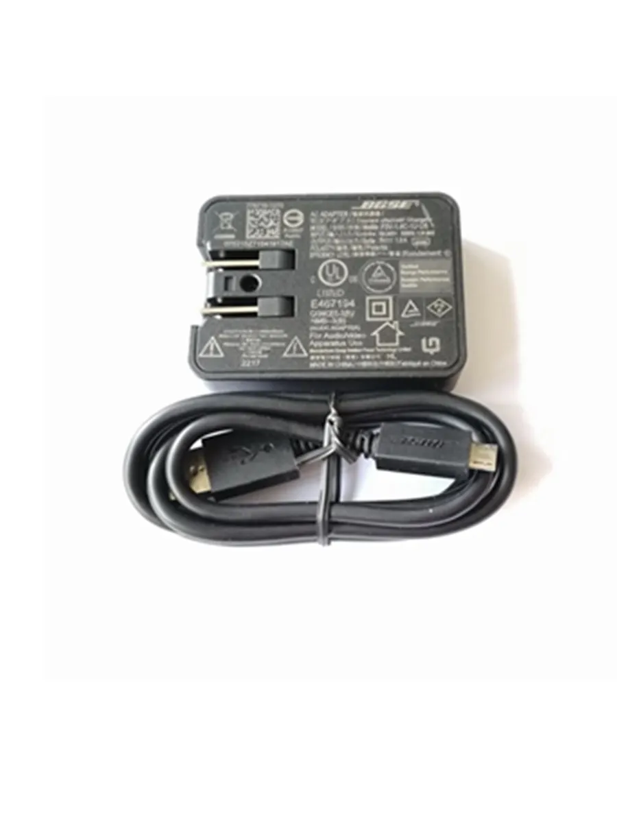 Used For Bose SoundLink Mini 2 II  Color/ Revolve + Power Adapter 5V 1600mA & 1m Micro USB Cable Black