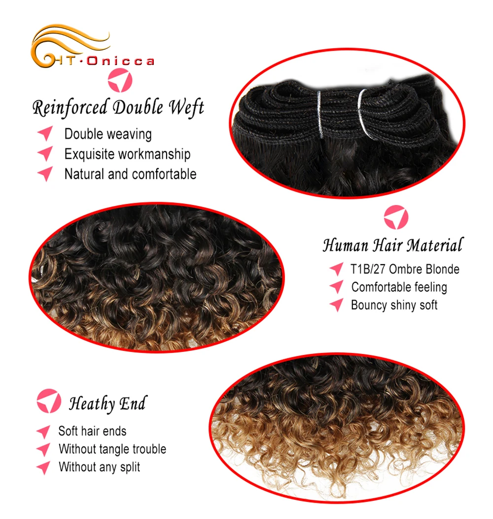 Brazilian Jerry Curl 100% Remy Human Hair Double Drawn Curly Hair Bundles 8-12 inches 6Pcs/lot Can Make A Wig For Black Women