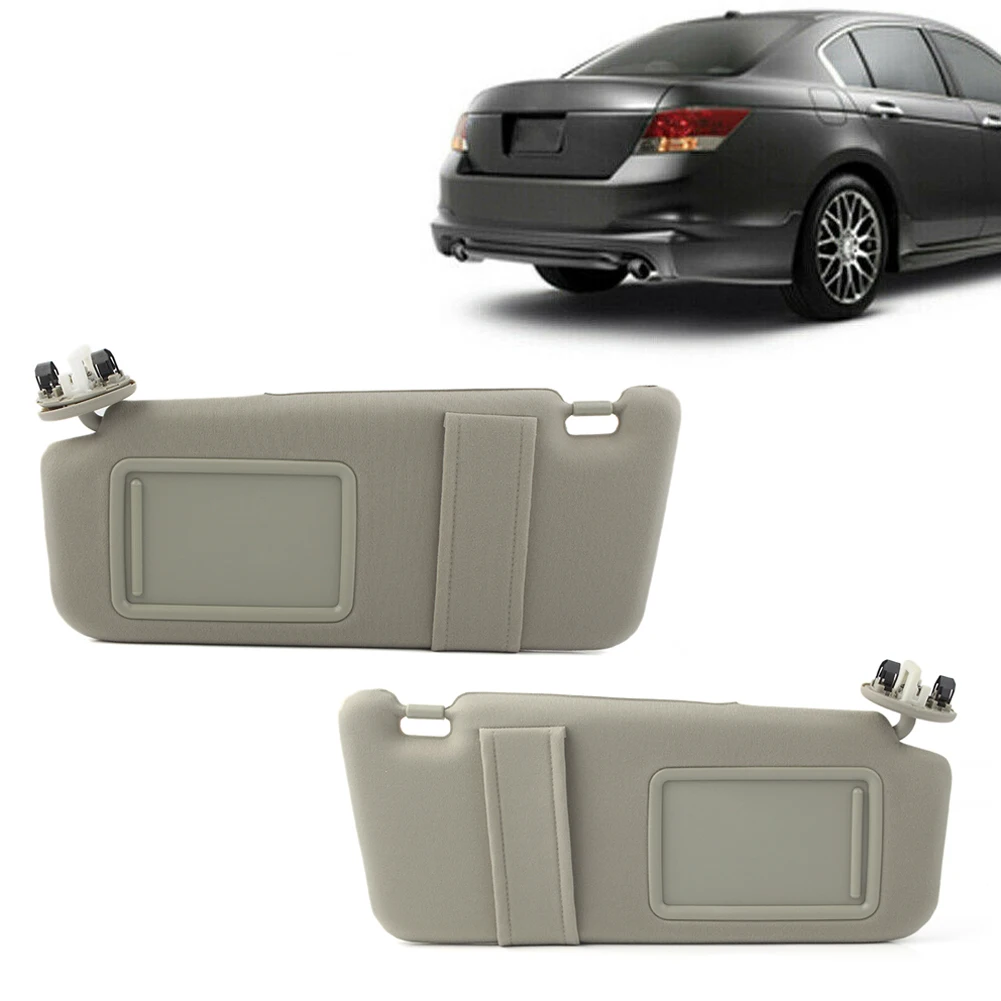 1pair Car Sun Visor Set Sunshade Shield For Toyota Camry Hybrid 2007 2008 2009 2010 2011 Right & Left With Vanity Light