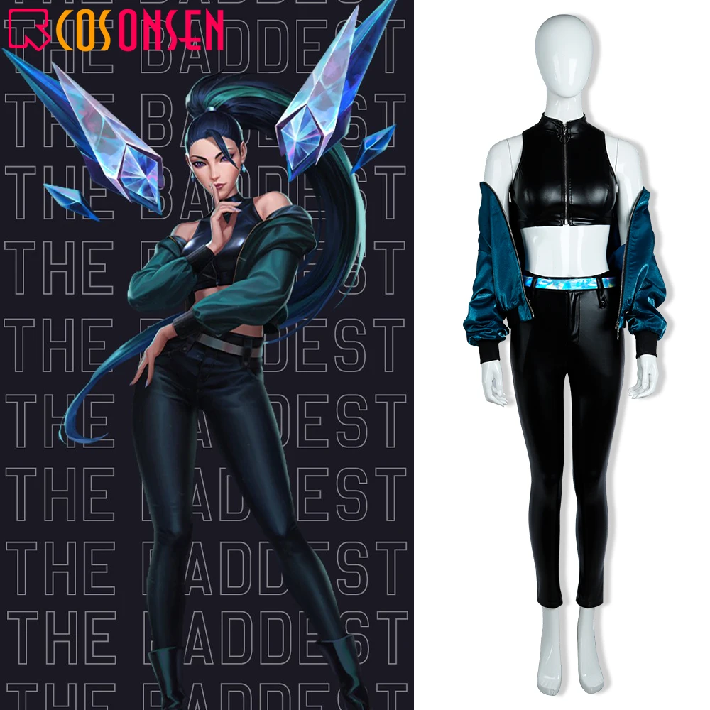 

LOL KDA Kaisa Cosplay Costume K/DA The Baddest Outfit COSPLAYONSEN Women Cosplay Custom Made