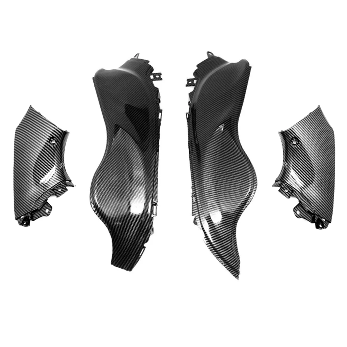 4Pcs Motorcycle Modified For Suzuki Hayabusa GSX1300R GSX 1300R 08-2020 Upper Front Dash Ram Air Duct Cover Carbon Fiber Fairing