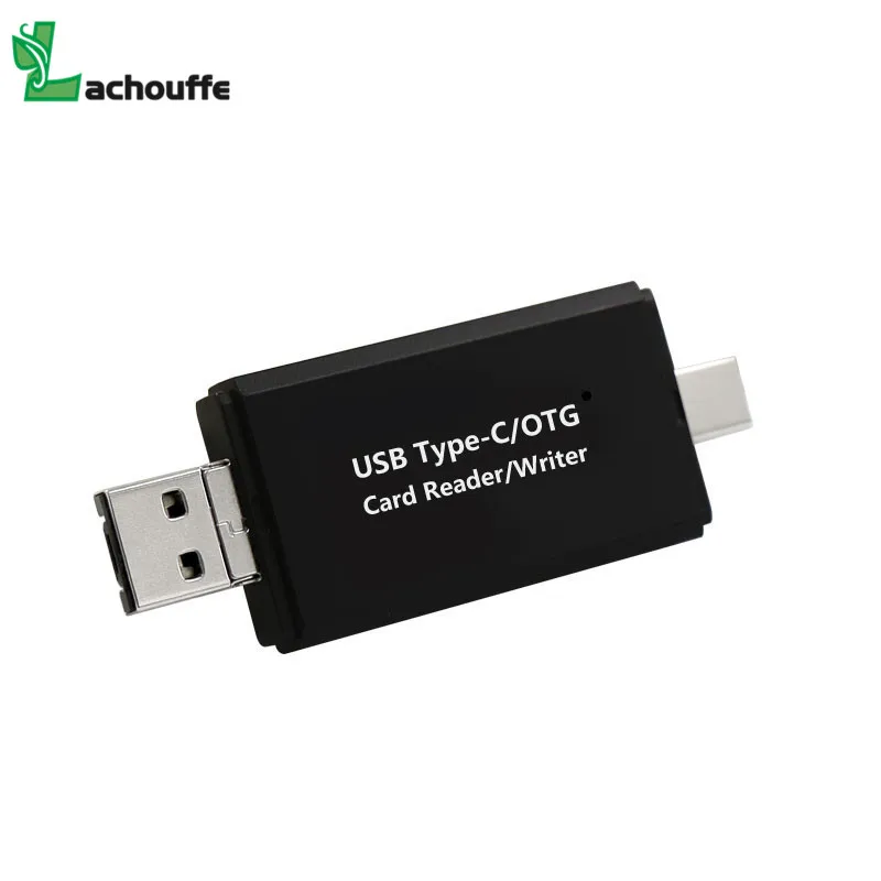 Pembaca Kartu OTG USB 2.0 SD/TF Adaptor Pembaca Kartu SD Mikro Adaptor Kartu Memori SD USB Mikro Tipe C untuk Perangkat Tipe C/Android/PC