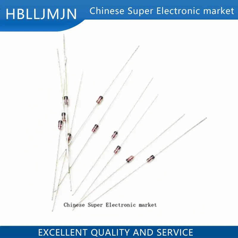 20PCS 1N60 DO-7 1N60P DO-35 Schottky Germanium Diode TV Radio FM Detection 1N4148 1N914 DB3 DB4  BAT85