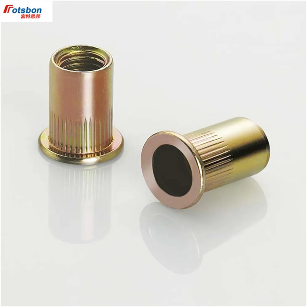 M3 M4 M5 M6 M8 M10 M12 Flat Head Inserts Nuts Riveting Inserti Rivnut Insertos Threaded Ecrou Tuercas Dado Mutter Porca