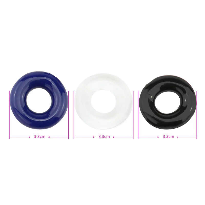 Silicone Penis Cock Ring Male Penis Retarded Ejaculation Adult Sex Toys Lasting Erection for Men Prevent Premature Ejaculation