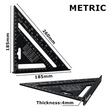 Triangle ruler and protractor 7/12 inch #4
