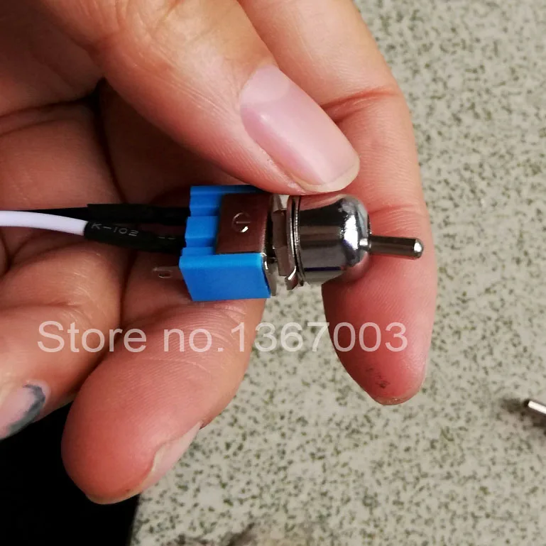 

20pcs AC 3A 110v/220v CE certification, 2 Position Latching Toggle switch Interruptor on-off Slide Switch, With wire and Cap