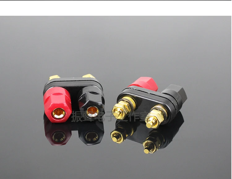 Hexagonal Gold-plated Double Connecting Wire Column, Double Row Banana Connector, Banana Socket