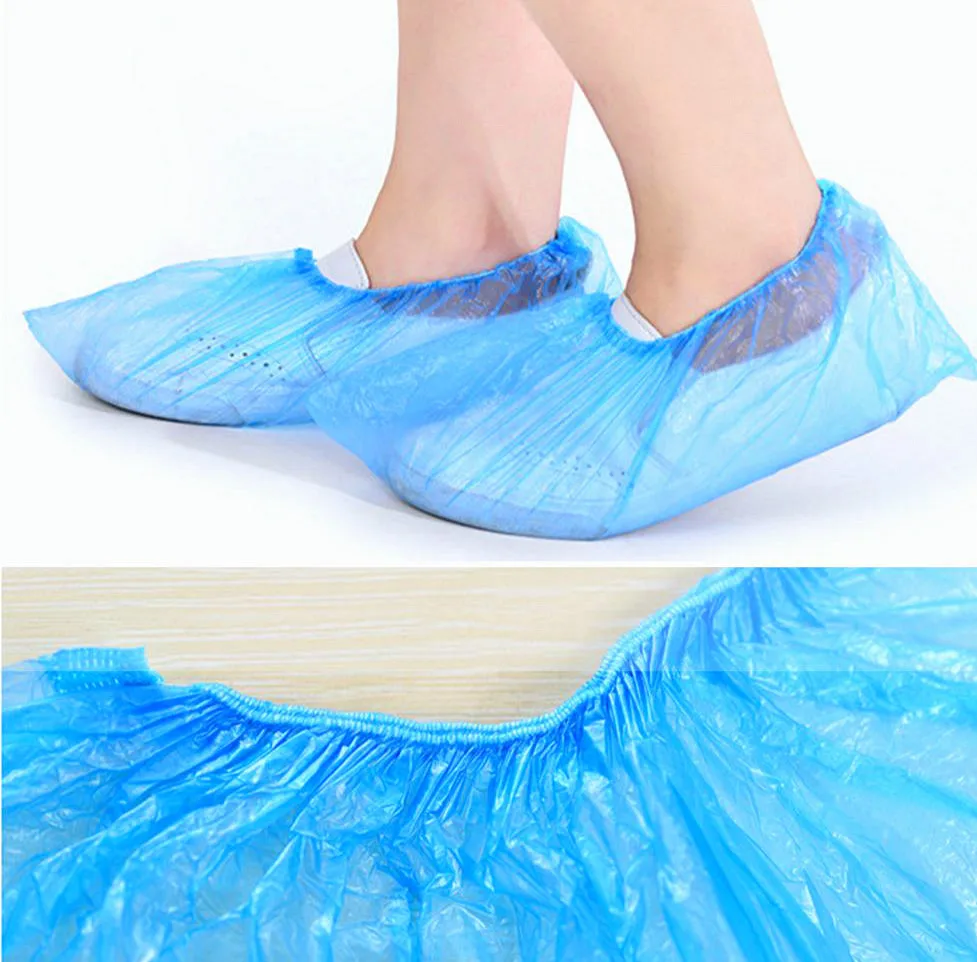 

Shoe Cover Disposable eco Plastic Overshoes Non slip Anti Slip Cover Shoes With Non-skid Household Room Outdoor.