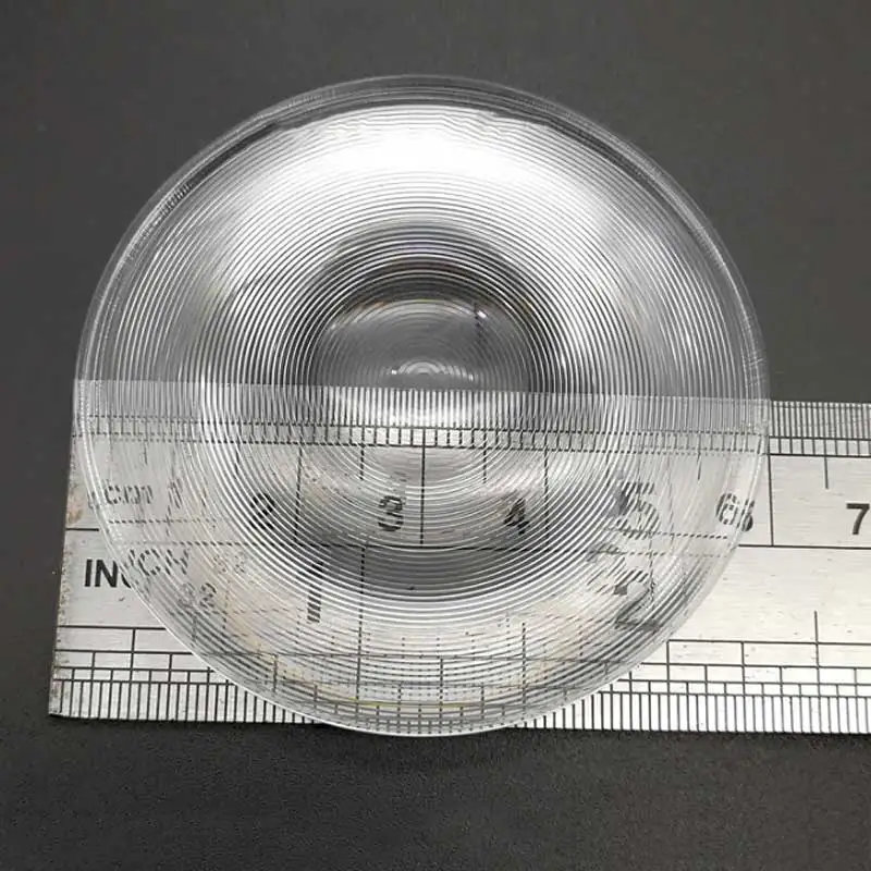 2pcs Diameter 60mm Optical PMMA Round Fresnel Lens Focal Length 25mm 27mm 30mm 40mm 50mm 60mm 70mm 80mm