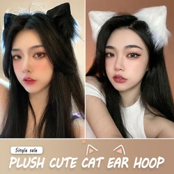 Simulation Cat Fox Ear Headband Cute Plush Animal Wolf Ear Hair Loop Lolita Headdress Cosplay Halloween Party Costume LL@17