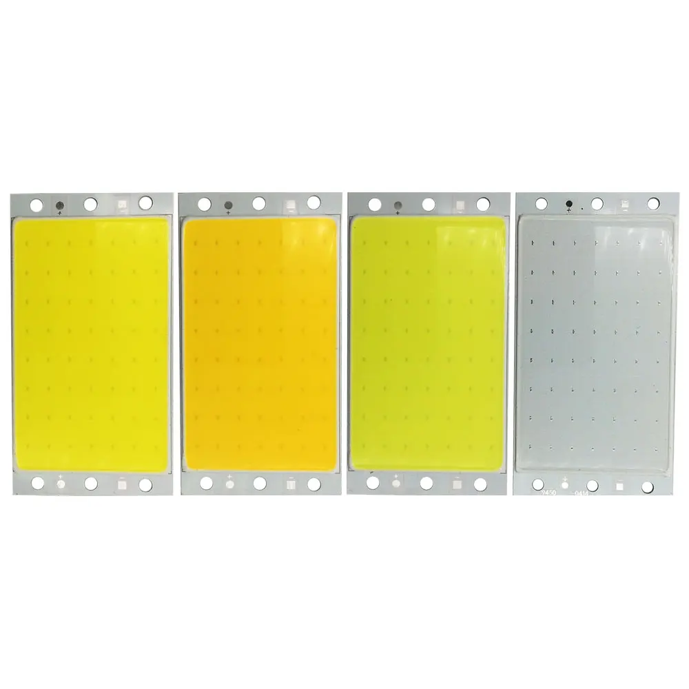 50Pcs Wholesale 94x50mm 12V 15W COB LED Panel Light Chip On Board LED Matrix Lamp for Work Lights House Lighting Emitting Diode