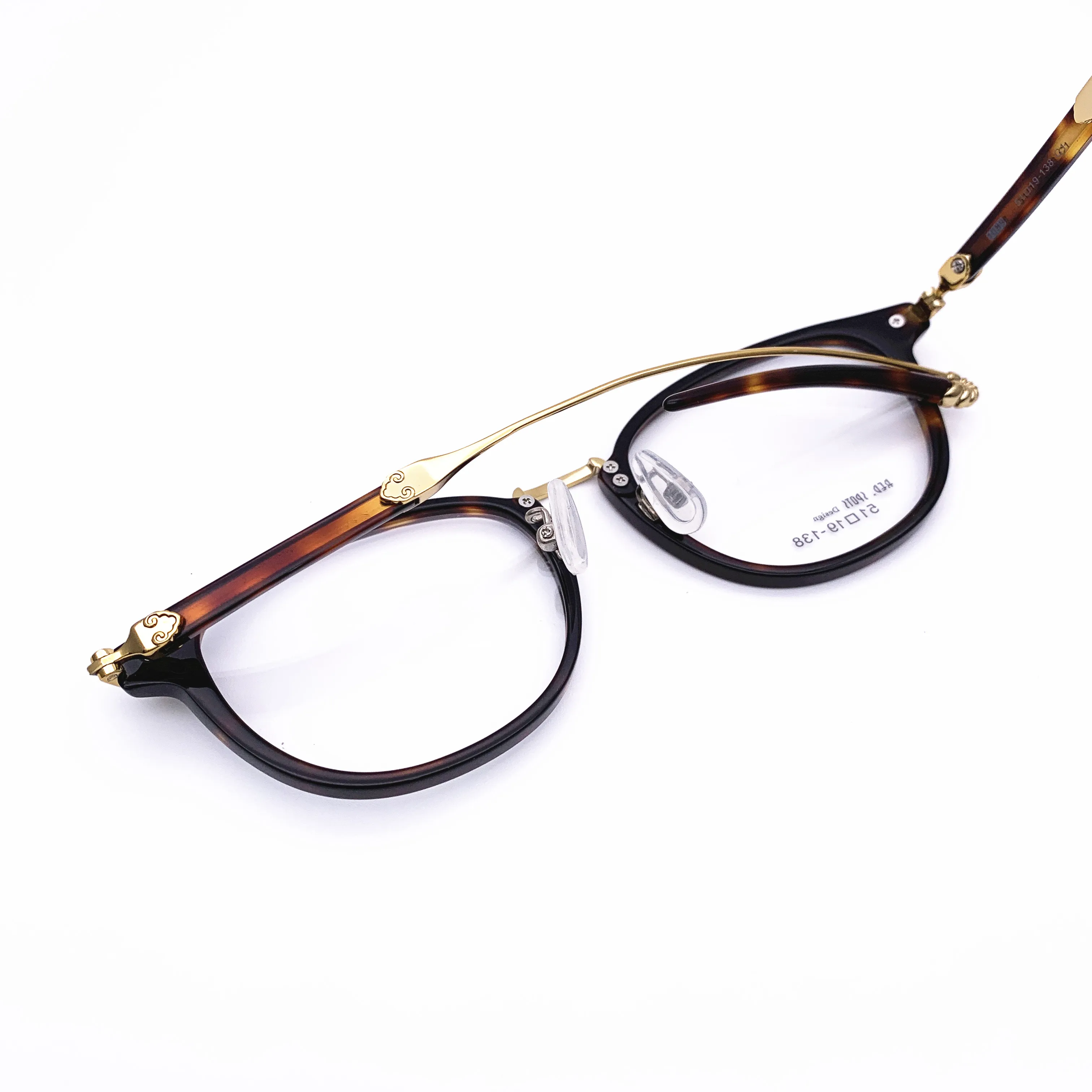 Belight Optiacl  Acetate  Glasses Chinese Traditonal Trim Arm Men Women Prescription Eyeglasses Retro Optical Frame Eyewear 1089