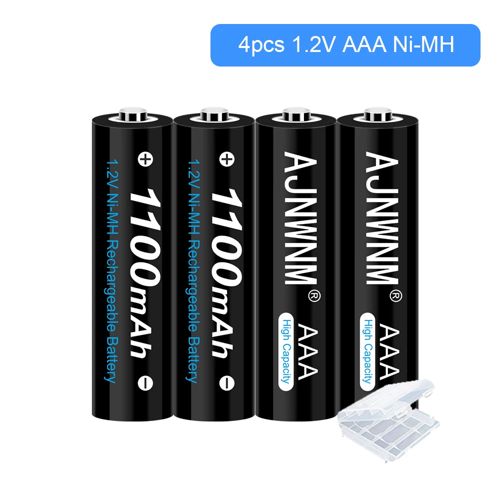 AJNWMN2-20pcs1.2v NIMH AAA Battery 3A 1100MAH AAA Rechargeable Battery aaa ni-mh batteries battery rechargea for flashlight toys