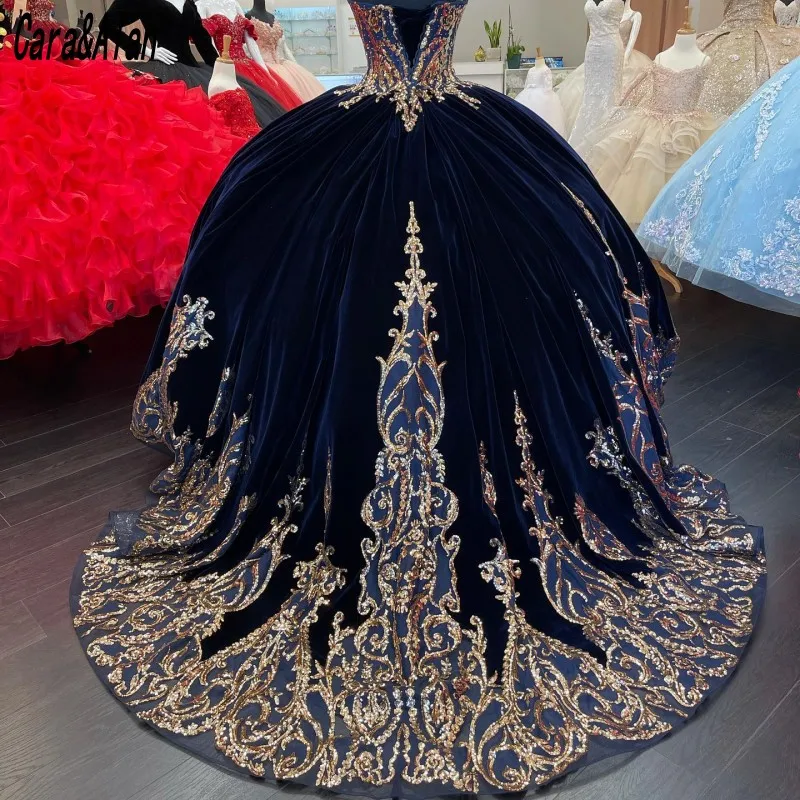 Vestidos de 15 años azul marinho quinceanera vestidos com mangas destacáveis rendas apliques doce 16 vestido mexicano vestidos de baile 2022