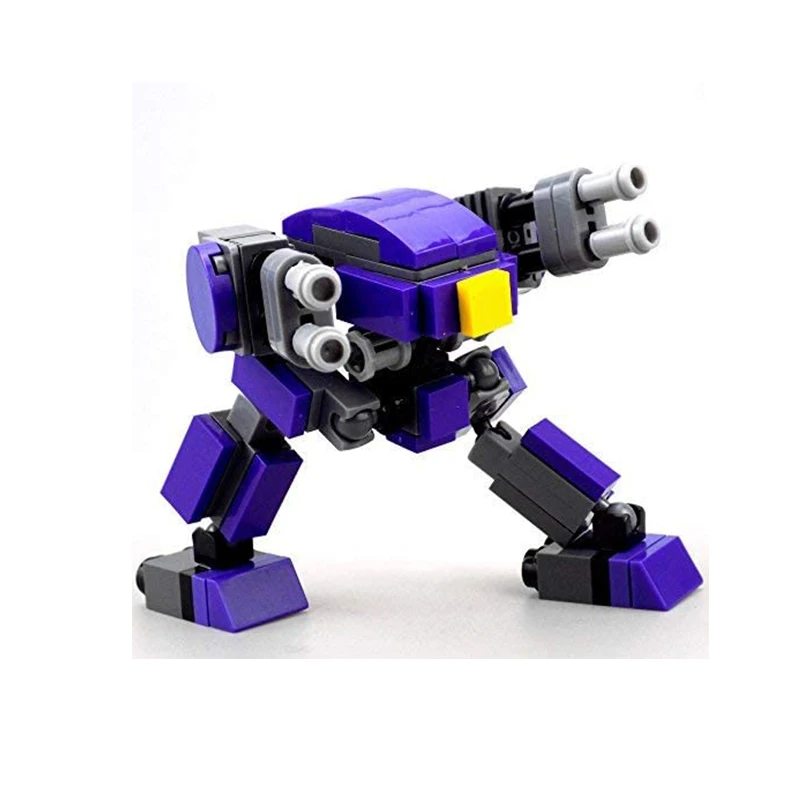 4PCS Robot Model Dolls Boys Toys Mecha Warrior Building Blocks Action Figure Kits Toys For Children Assemble Anime Figure