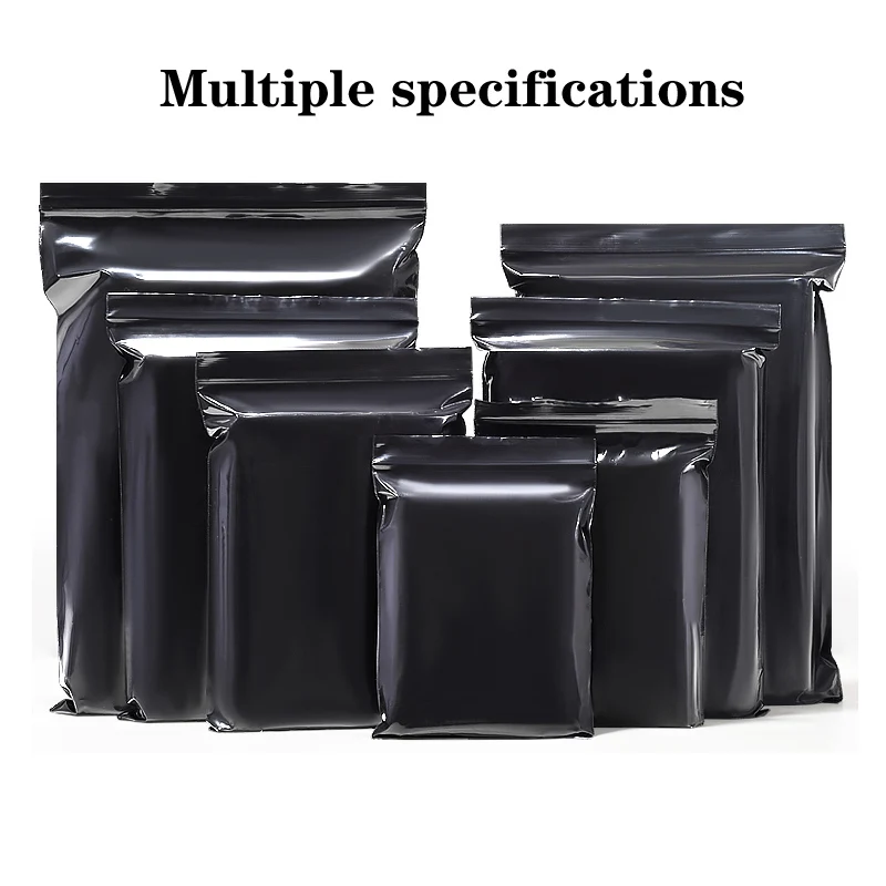 

Black self-sealing bag non-transparent plastic bag thick powder sealed plastic sealed sunshade sunshade packaging bag