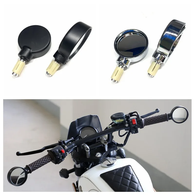 Cafe Racer Motorcycle Rear View Side Mirror Adjustable Angle Rearview Mirrors for Harley BMW YAMAHA Cruisers Bobber CB500 CB650