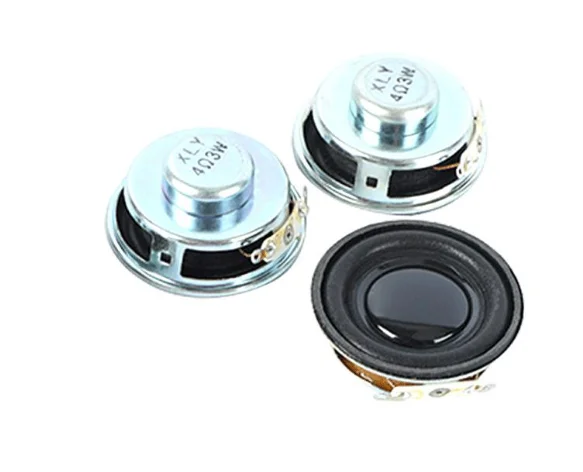 2PCS/Lot High Quality Speaker Horn 3W 4R Diameter 4CM Mini Amplifier Rubber Gasket Loudspeaker