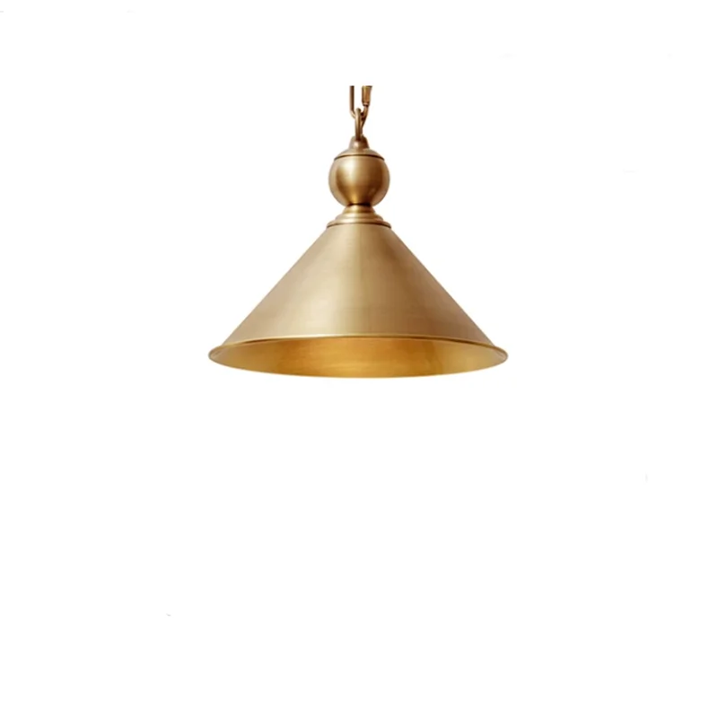 

Bedroom 1 pcs Antique Brass Pendant Lamp Kitchen Bar Lighting Vintage Copper Pendant Lights Dining Room E27 lustre wedding Light