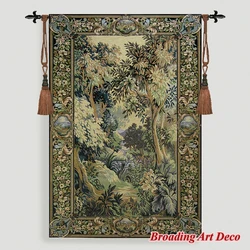 Landscape Jacquard Weave Art Tapestry Wall Hanging Gobelin Home Textile Decoration Aubusson Cotton 100% Big Size 157x106cm