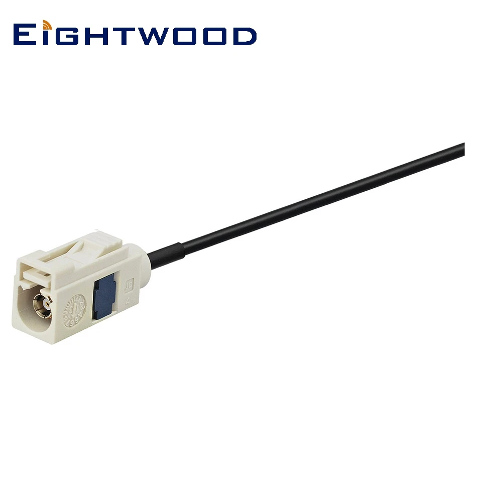 

Eightwood Car Radio Antenna Aerial Extension Cable Fakra Jack B Pigtail RG174 15cm Customizable for BNW Audi