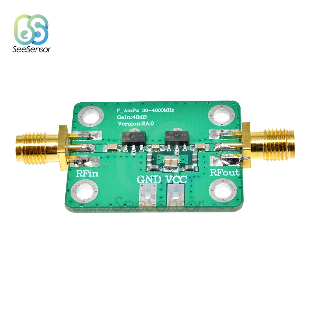 30-4000mhz RF amplificatore a banda larga guadagno 40dB amplificatore a basso rumore moduli scheda LNA DC 5V 50gigabper FM HF VHFf/UHF