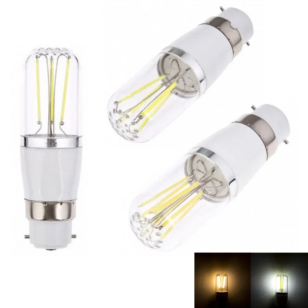 

Dimmable B22 Bayonet LED Filament Light Bulb 3W 4W 6W COB LEDS Lamp 220v 240v DC 12V Replace 30W 40W 60W Halogen Lamp