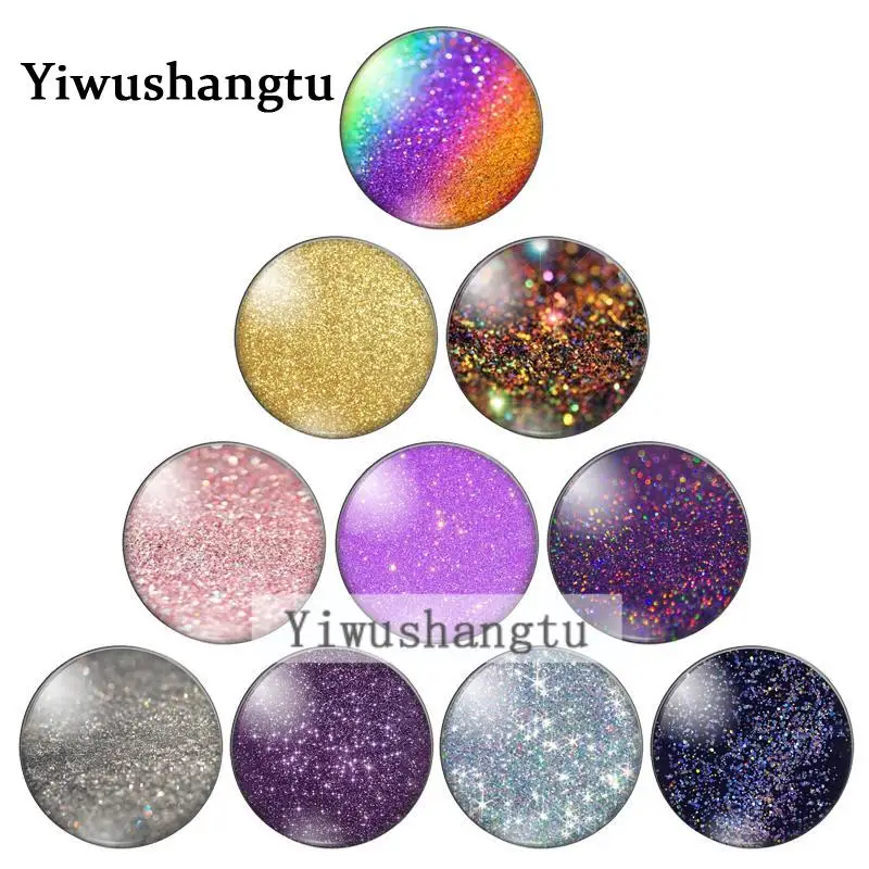 

New fashion bling bling sparkling 8mm/10mm/ 12mm/18mm/20mm Round photo glass cabochon demo flat back Making findings ZB0543