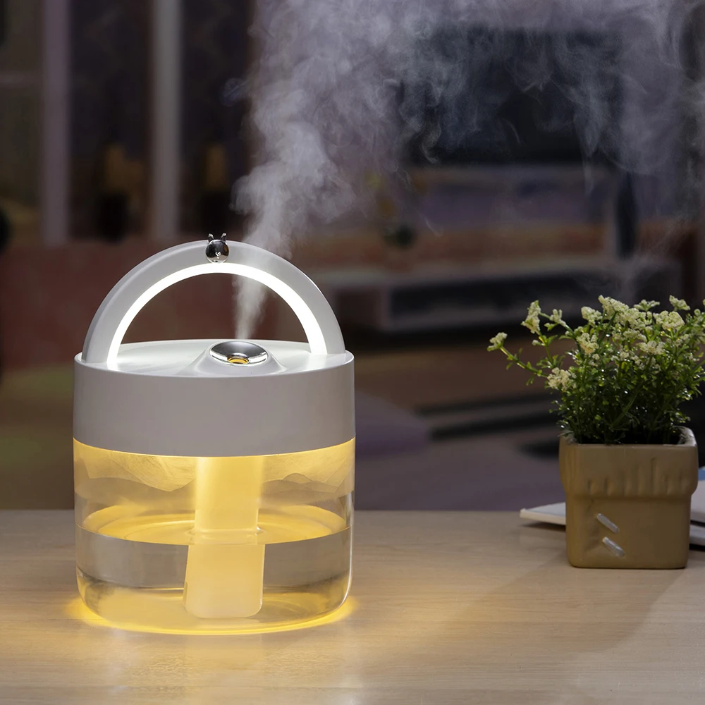ไร้สาย Air Humidifier 1000ML Diffuser 3000mAh แบตเตอรี่ชาร์จ Ultrasonic Cool Mist Maker Fogger USB Humidificador