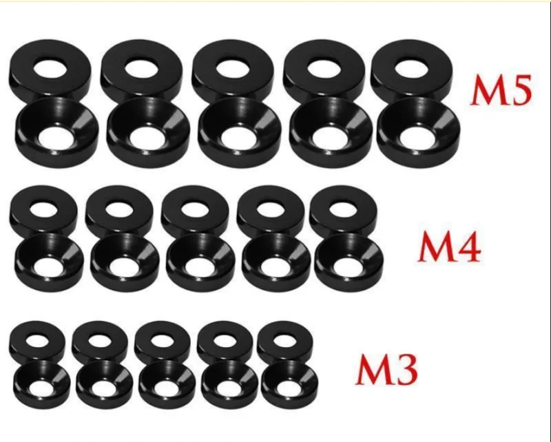 クアドリコプター用フラットヘッドボルト,2/m2.5/m3/m4/m5/m6,rcカー用フラットワッシャー,マルチローター