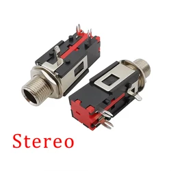6.35mm Stereo Female Jack Audio Connector Right Angle 3 Pin 6.35mm 1/4