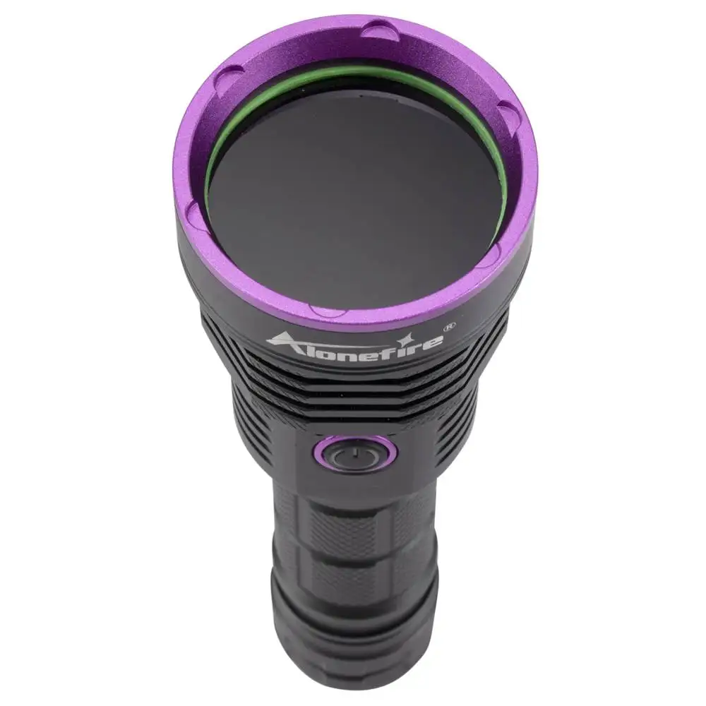 Alonefire SV43 3x365nm 60W UV Flashlight Black Light led Violet light Flashlight for Urine Detector for Cats,Pet Stains Scorpion